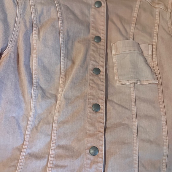 Chicos Stretch Denim Jacket Size large - Picture 4 of 12